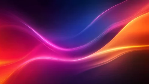 Neon currents glide across a twilight spectrum horizon.