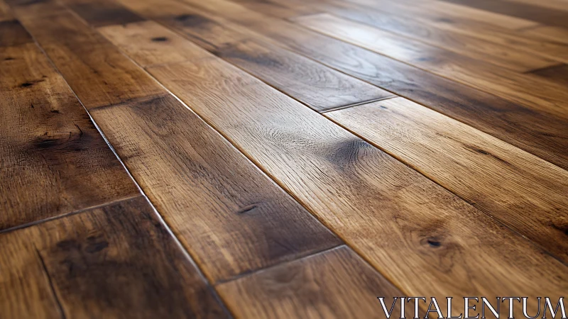 Warm rustic wood floor with rich natural grain details.