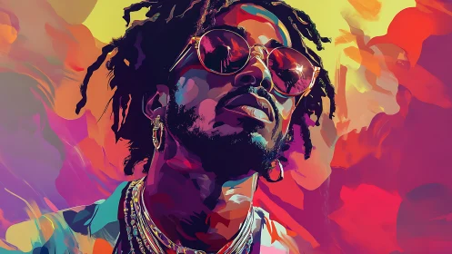 Bold portrait celebrates color, confidence, and modern style