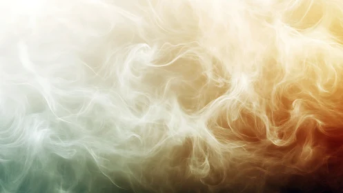 Whispering Ember Mist Tangling Warmth and Winter Air.