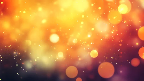 Warm glowing bokeh lights abstract background with soft gradients.