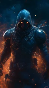 Ember Eyed Wraith Stalking Through the Midnight Ashstorm.