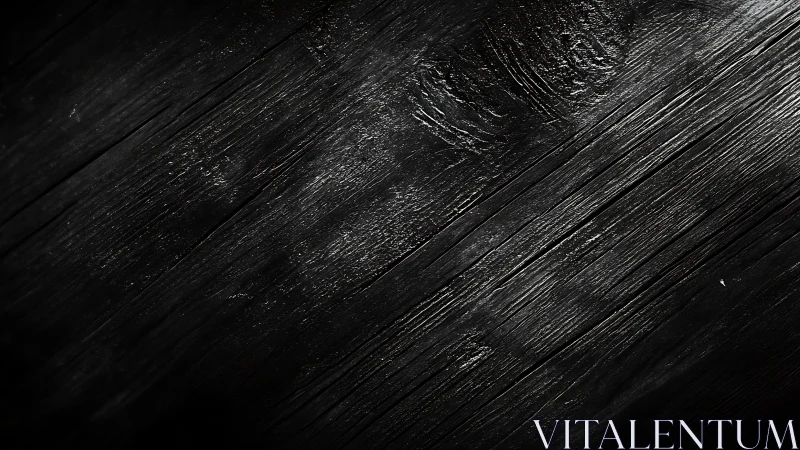 Dark charred wood plank texture with diagonal grain pattern.