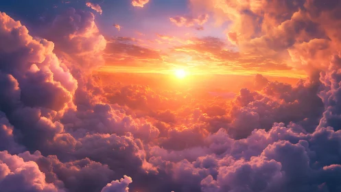 Sunrise drifting through cotton candy dream clouds.