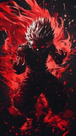 Crimson fury condenses into one blazing anime avenger