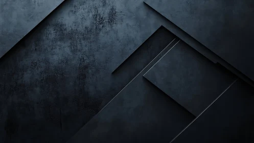 Dark geometric panels form layered abstract diagonal structure