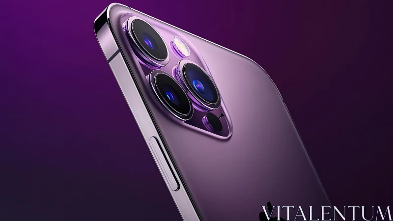 iPhone 14 Pro Max purple rear camera module design render