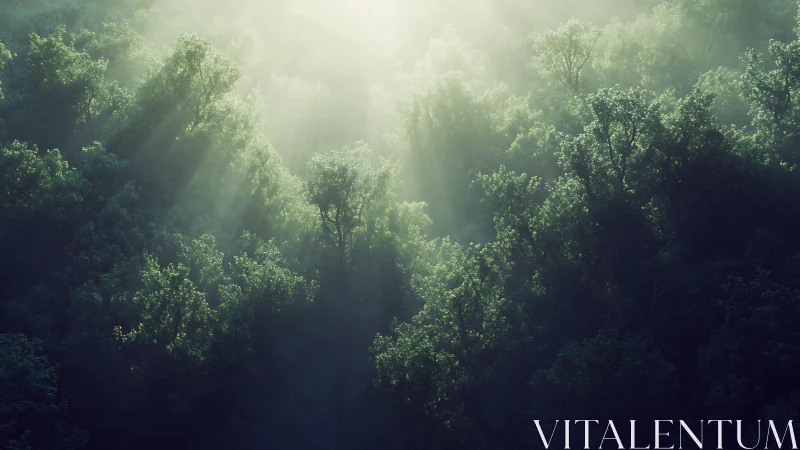 Radiant Forest Light: Discover Peaceful Sunlit Woodland Rays