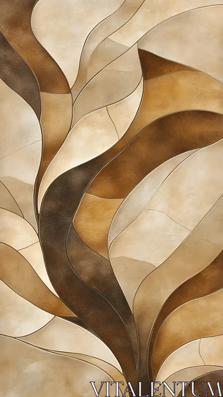 Layered curvilinear pattern in neutral brown gradients.