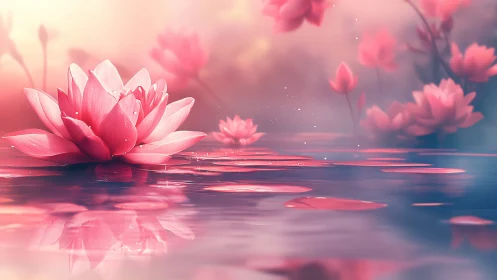 Photorealistic Water Lily Rendering with Depth-of-Field Bokeh and Subsurface Light Scattering Effect