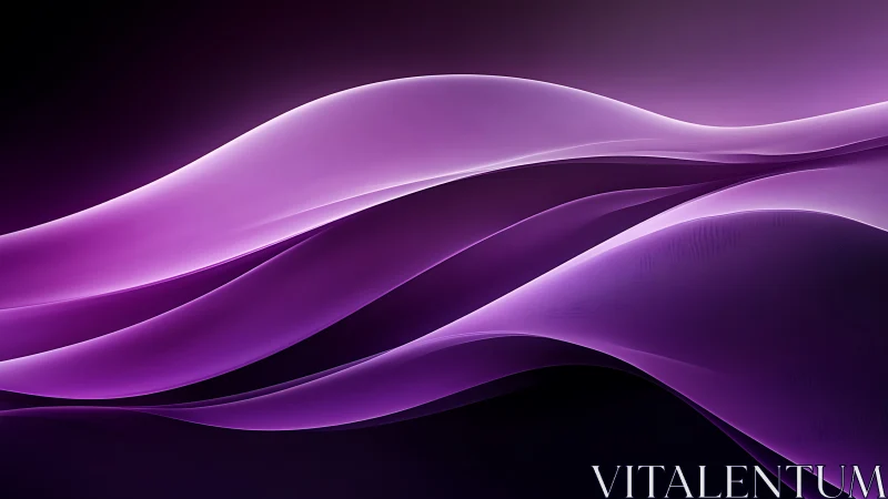 Soft violet waves drifting through a tranquil digital night.
