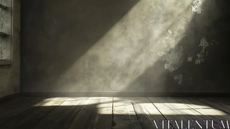 Soft light spilling into a quiet, timeworn room corner.