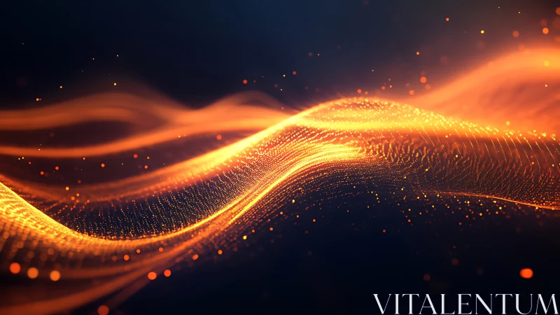 Parametric luminescent data waves in dynamic field space.