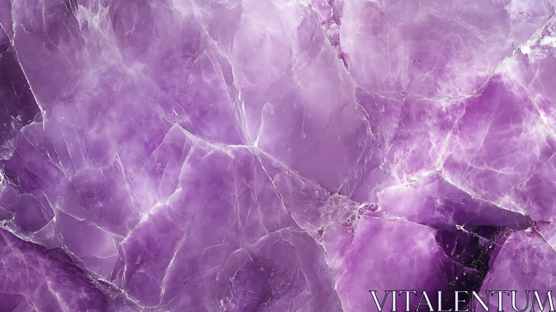 Purple crystalline mineral surface with fractured patterns.