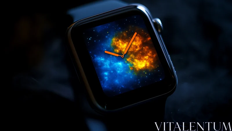 Nebula clockface lets cosmic minutes burn across the wrist