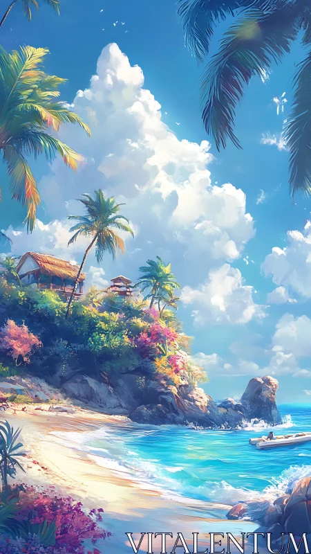 Tropical Paradise Beach Resort with Crystalline Waters.