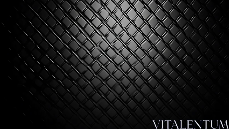 Black reflective diamond grid pattern with subtle lighting.