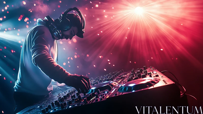 Midnight beat alchemist bending neon light and thunderous bass.