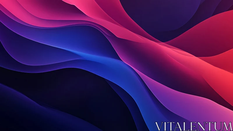 Velvet Neon Currents Drift Through Midnight Gradient Seas.