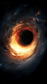 Stellar black hole devours incandescent accretion disk matter