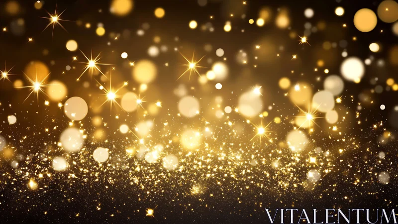 Golden sparkles glow in a cozy, celebratory night sky.