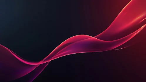 Parametric magenta lightwave ribbon on gradient dark field.