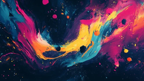 Chromatic fluid dynamics across deep-space pigment currents.