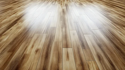 Welcoming sunlit wooden floor with soft natural warmth.