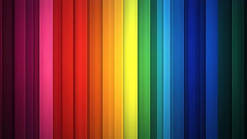 Vertical spectrum stripes in full rainbow color gradient.
