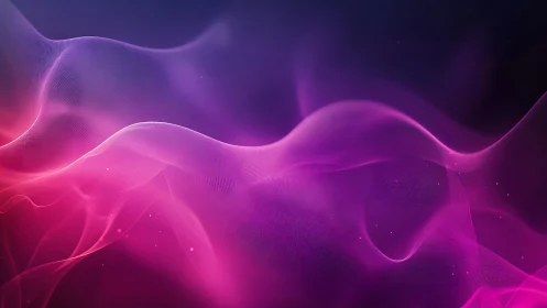 Iridescent magenta fluid waves with translucent mesh gradients.