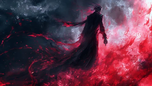 Stormwalker in crimson fire, carving paths through chaos.