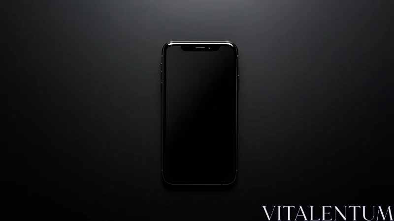 Midnight Beacon: The Sleek Phone in Shadows.