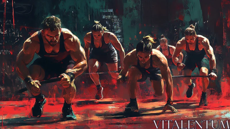 Grit and color collide in a fierce group strength workout.