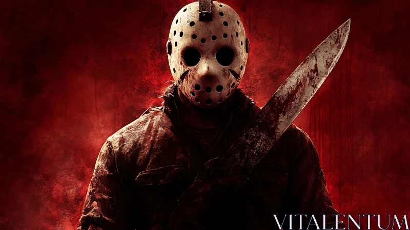 Hockey mask phantom sharpens silence beneath red storm