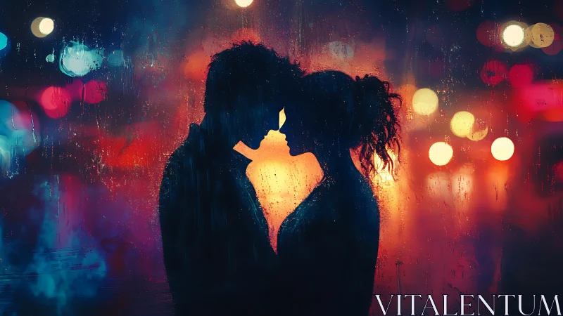 Two Souls Ignite: Urban Romance Glows Against Neon-Drenched Nights.