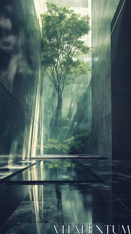 Emerald Cathedral: Light and Nature's Silent Communion.