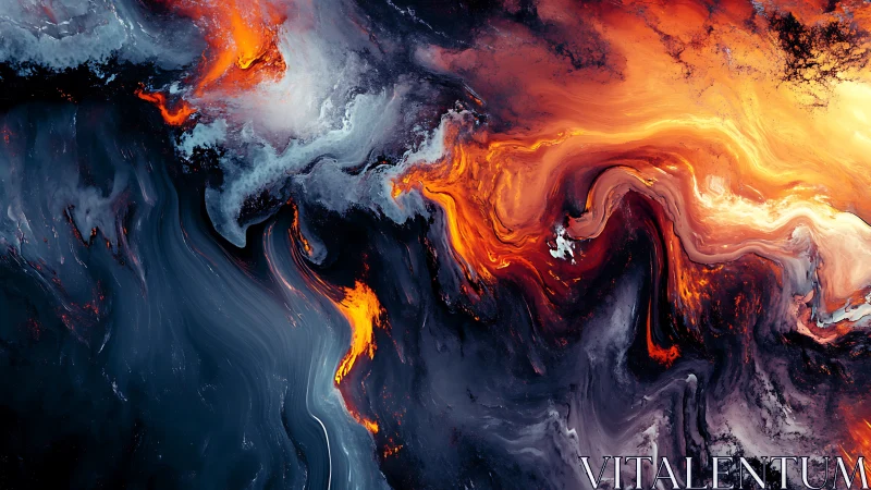 Fire and Ice Collision Unleashes Vivid Cosmic Energy