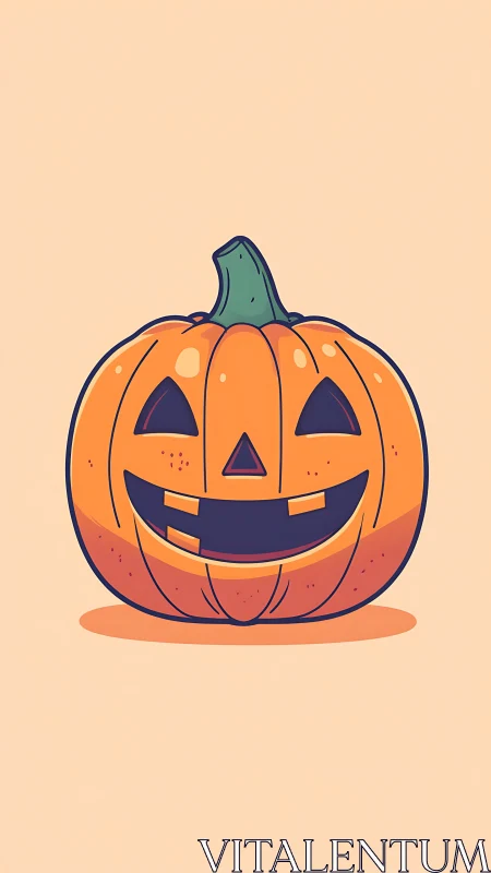 Vector jack o lantern with stylized geometric carve pattern.