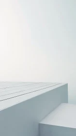 Minimalist architectural planes with soft diffuse daylight rendering