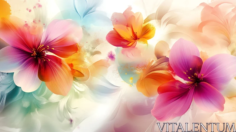 Luminescent Floral Phantoms: Gradient-Infused Petal Diffusion with Spectral Light.