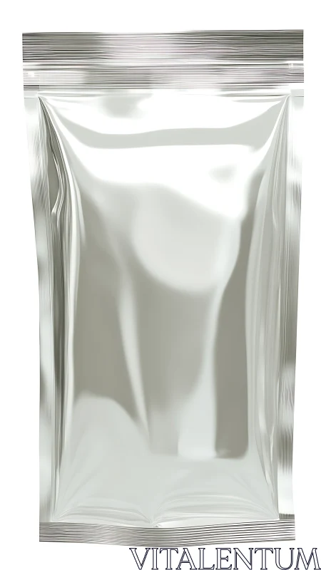 Shiny foil stand-up pouch awaits custom product branding