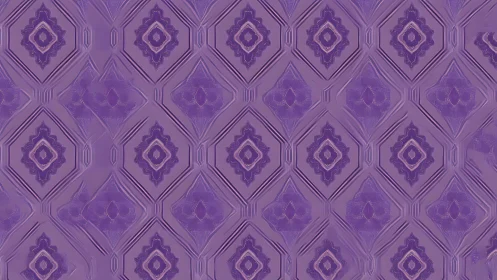Lavender diamond tiles with softly layered geometric echoes.