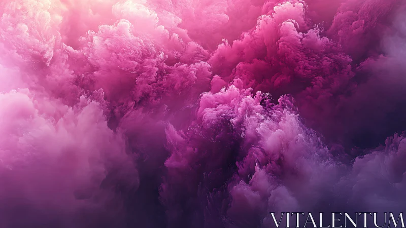 Dreamy pink and purple cloud swirls invite gentle imagination