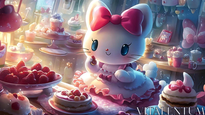 Enchanted Bakery: A Cute Character's Dessert Paradise.