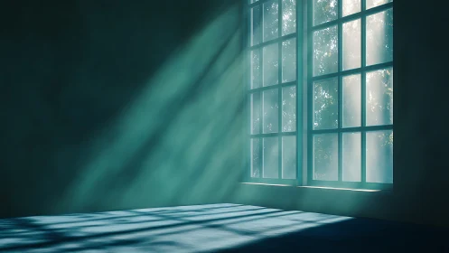 Morning hush where dust motes drift like quiet constellations.