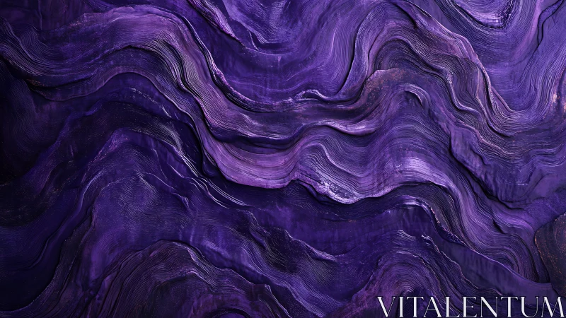 Layered violet strata abstract with fluid topographic contours.
