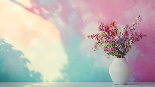 Pink Whispers Rise: Dreamy Blooms Dance in Pastel Reverie