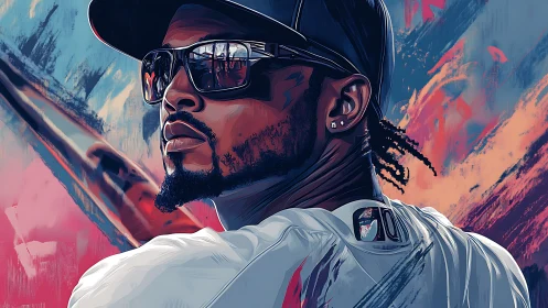 Urban portrait glows with bold color and confident energy