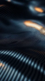 Silken data dunes glowing with ember lines at twilight.