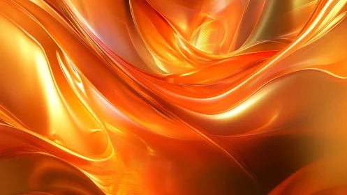 Molten Amber Rivers Curling Through Liquid Light Fields.